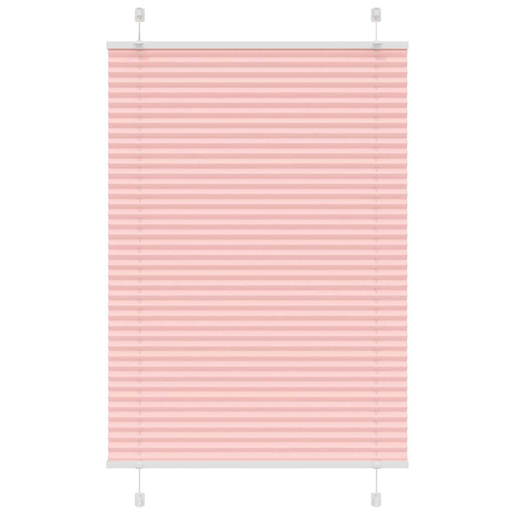 vidaXL Jaluzea plisată roz 95x150 cm Lățime țesătură 94,4cm poliester vidaXL Jaluzea plisată roz 95x150 cm Lățime țesătură 94,4cm poliester