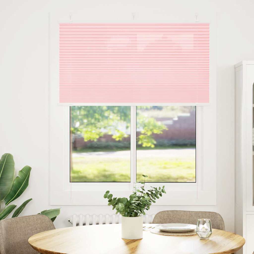 vidaXL Jaluză plisată roz 110x150 cm Lățime țesătură 109,4 cm vidaXL Jaluză plisată roz 110x150 cm Lățime țesătură 109,4 cm