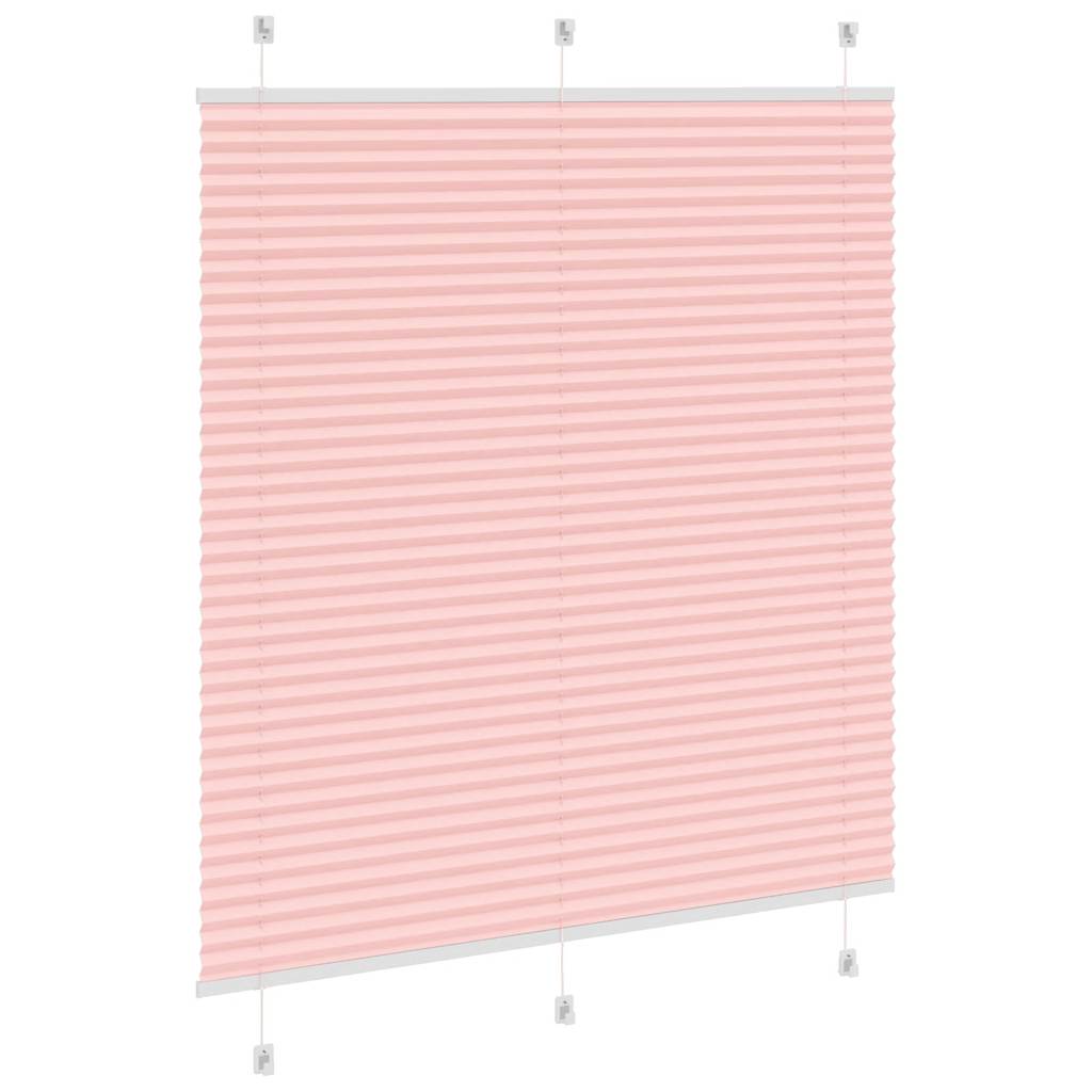 vidaXL Jaluzea plisată roz 120x150 cm Lățime țesătură 119,4 cm vidaXL Jaluzea plisată roz 120x150 cm Lățime țesătură 119,4 cm