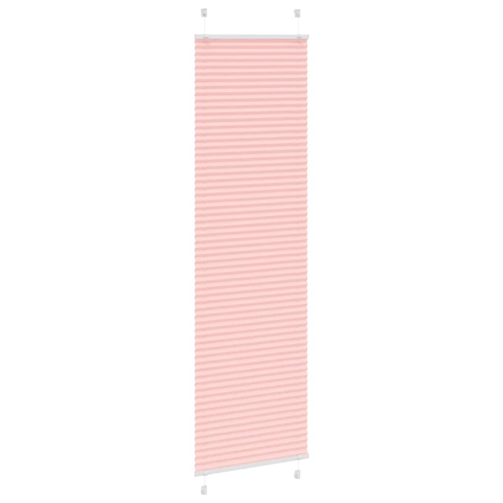 vidaXL Jaluză plisată roz 60x200 cm Lățime țesătură 59,4cm poliester vidaXL Jaluză plisată roz 60x200 cm Lățime țesătură 59,4cm poliester