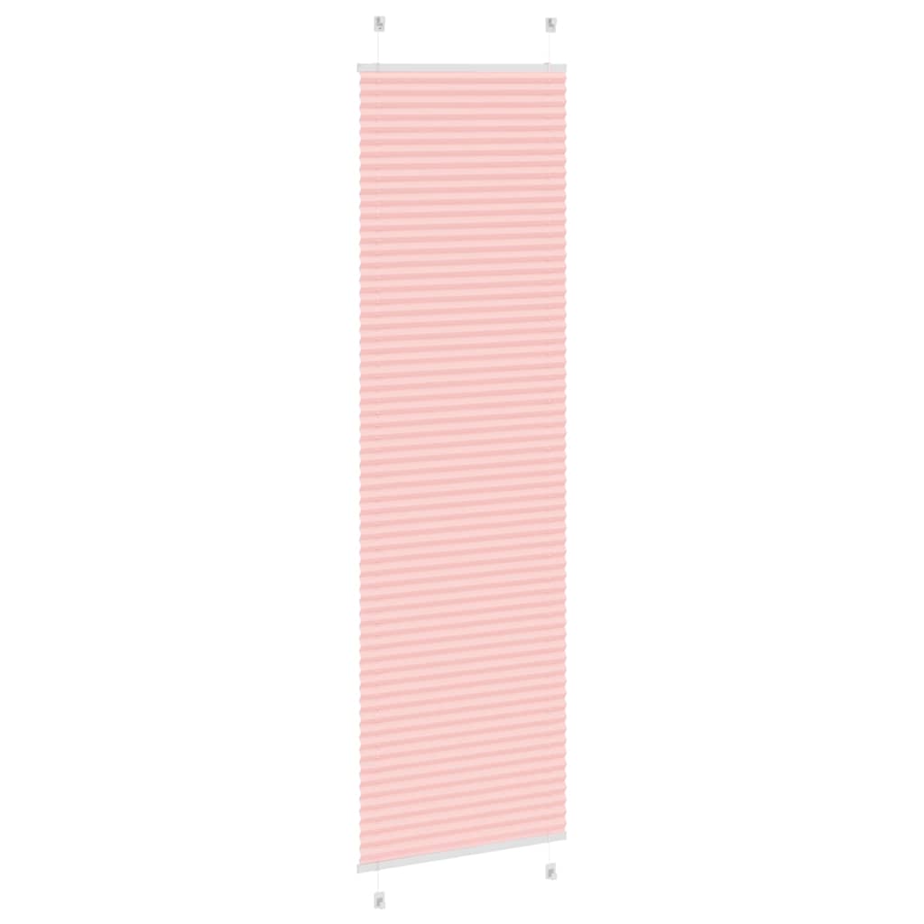 vidaXL Jaluză plisată roz 60x200 cm Lățime țesătură 59,4cm poliester vidaXL Jaluză plisată roz 60x200 cm Lățime țesătură 59,4cm poliester