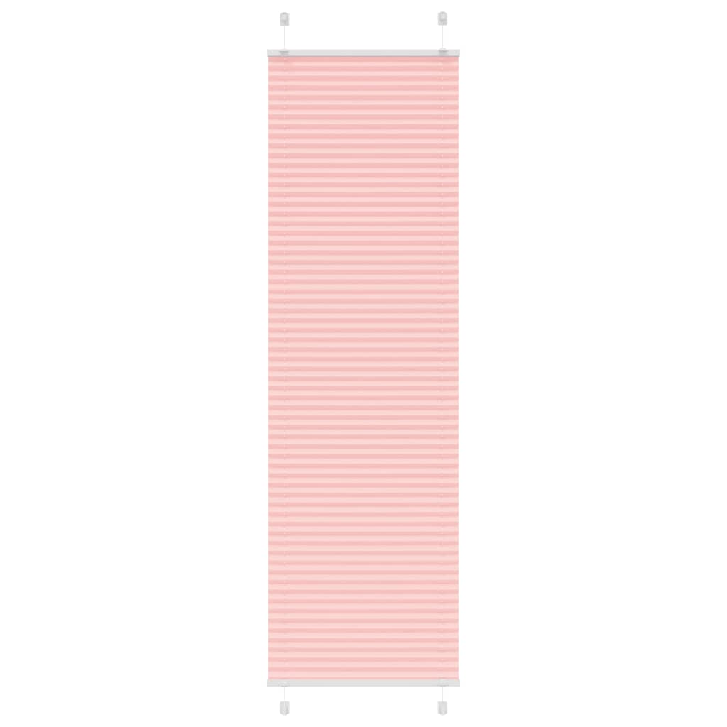 vidaXL Jaluză plisată roz 60x200 cm Lățime țesătură 59,4cm poliester vidaXL Jaluză plisată roz 60x200 cm Lățime țesătură 59,4cm poliester