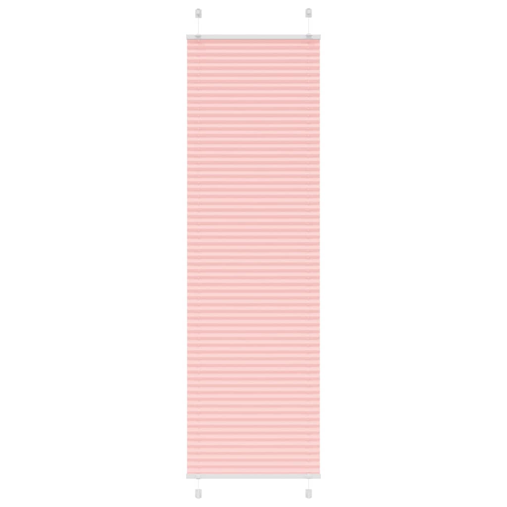 vidaXL Jaluzea plisată roz 65x200 cm Lățime țesătură 64,4cm poliester vidaXL Jaluzea plisată roz 65x200 cm Lățime țesătură 64,4cm poliester