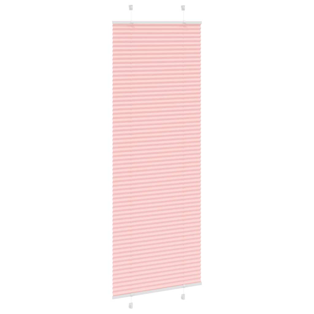 vidaXL Jaluzea plisată roz 70x200 cm Lățime țesătură 69,4cm poliester vidaXL Jaluzea plisată roz 70x200 cm Lățime țesătură 69,4cm poliester