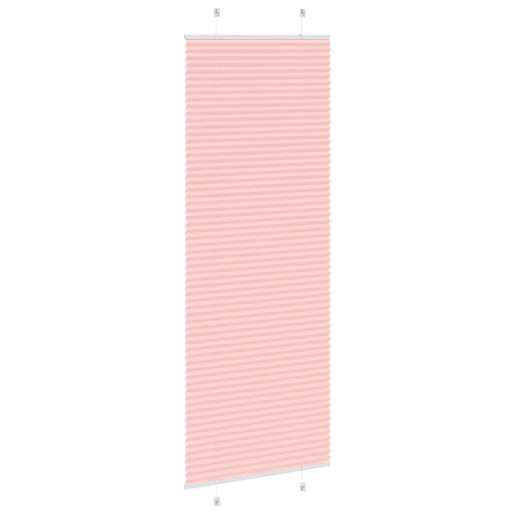vidaXL Jaluzea plisată roz 70x200 cm Lățime țesătură 69,4cm poliester vidaXL Jaluzea plisată roz 70x200 cm Lățime țesătură 69,4cm poliester