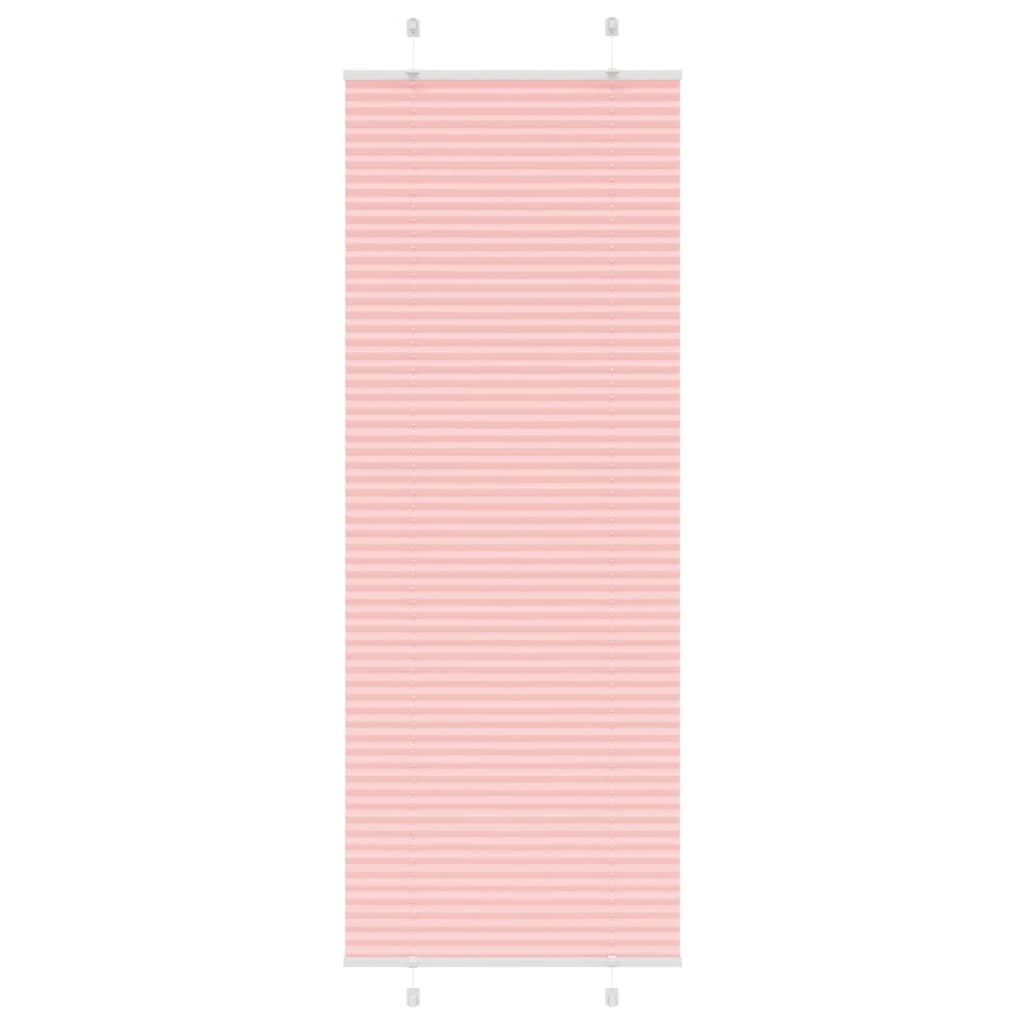 vidaXL Jaluzea plisată roz 70x200 cm Lățime țesătură 69,4cm poliester vidaXL Jaluzea plisată roz 70x200 cm Lățime țesătură 69,4cm poliester
