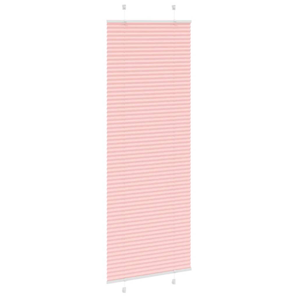 vidaXL Jaluzea plisată roz 75x200 cm Lățime țesătură 74,4cm poliester vidaXL Jaluzea plisată roz 75x200 cm Lățime țesătură 74,4cm poliester