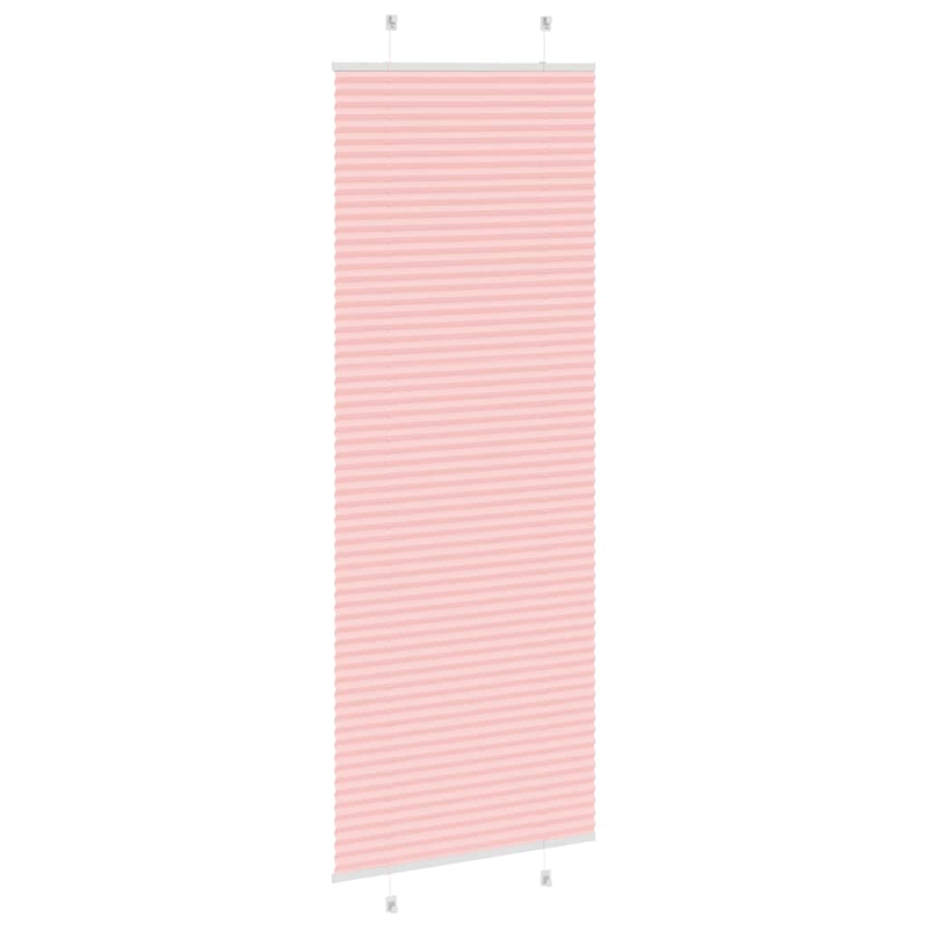 vidaXL Jaluzea plisată roz 75x200 cm Lățime țesătură 74,4cm poliester vidaXL Jaluzea plisată roz 75x200 cm Lățime țesătură 74,4cm poliester
