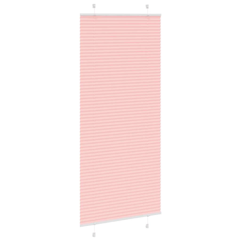 vidaXL Jaluzea plisată roz 90x200 cm Lățime țesătură 89,4cm poliester vidaXL Jaluzea plisată roz 90x200 cm Lățime țesătură 89,4cm poliester