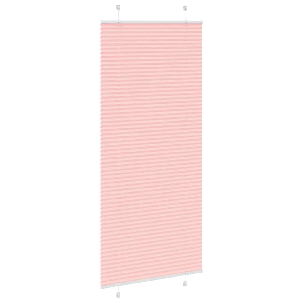 vidaXL Jaluzea plisată roz 95x200 cm Lățime țesătură 94,4cm poliester vidaXL Jaluzea plisată roz 95x200 cm Lățime țesătură 94,4cm poliester