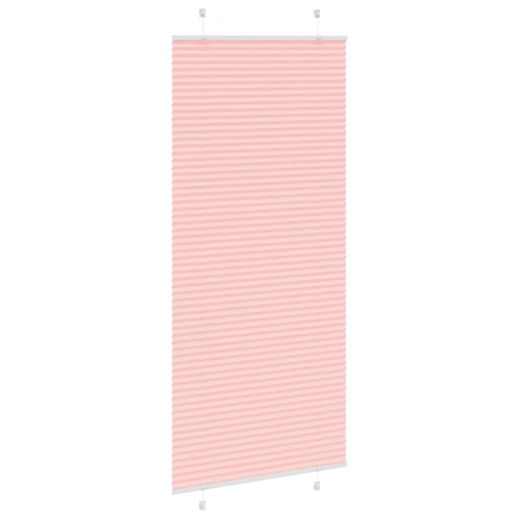 vidaXL Jaluzea plisată roz 100x200cm Lățime țesătură 99,4cm poliester