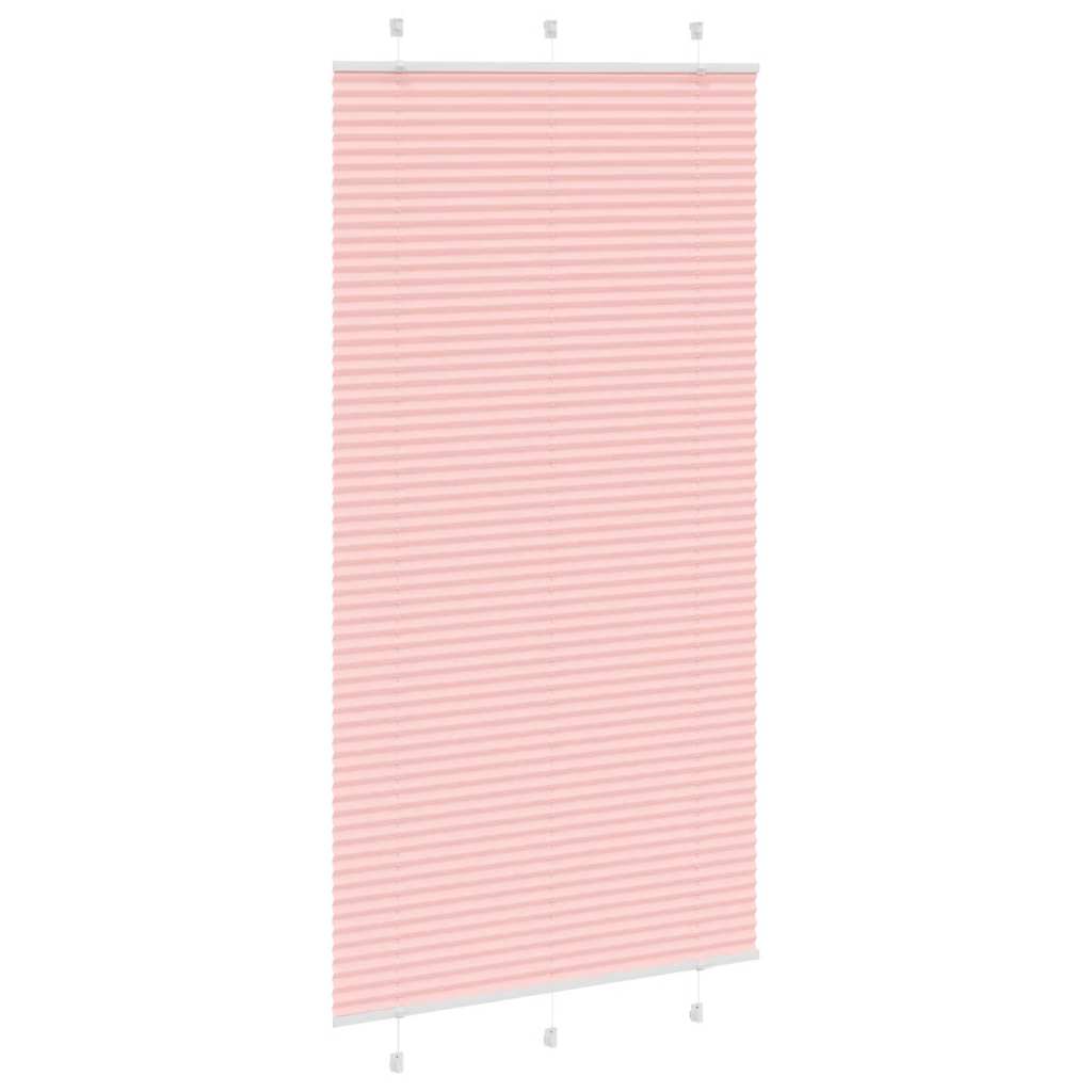vidaXL Jaluzea plisată roz 105x200 cm Lățime țesătură 104,4 cm