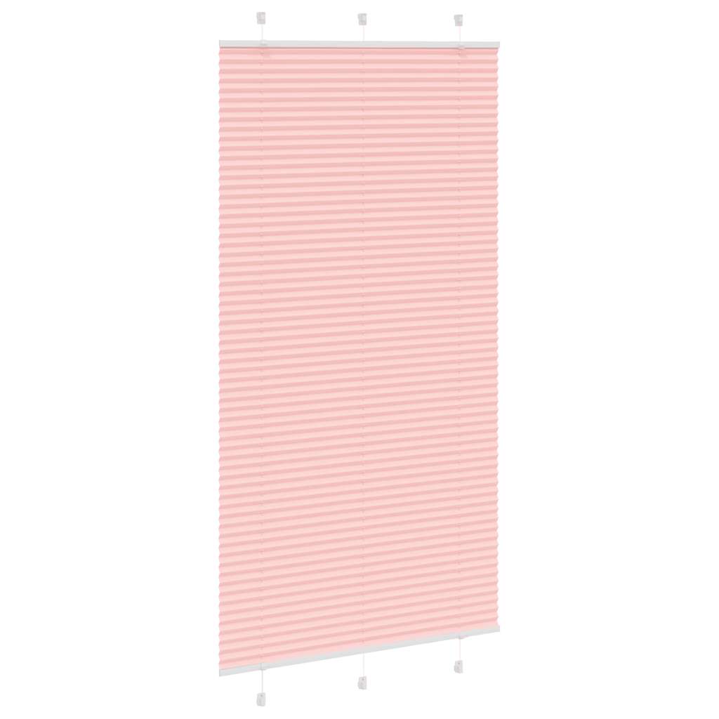 vidaXL Jaluzea plisată roz 110x200 cm Lățime țesătură 109,4 cm