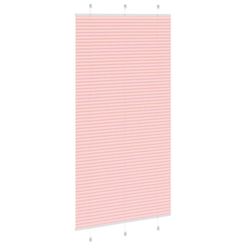 vidaXL Jaluzea plisată roz 110x200 cm Lățime țesătură 109,4 cm