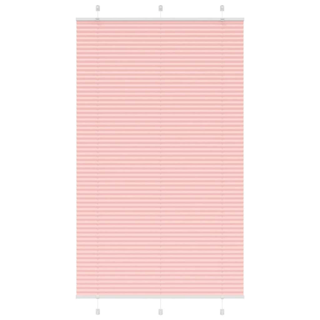 vidaXL Jaluzea plisată roz 120x200 cm Lățime țesătură 119,4 cm vidaXL Jaluzea plisată roz 120x200 cm Lățime țesătură 119,4 cm
