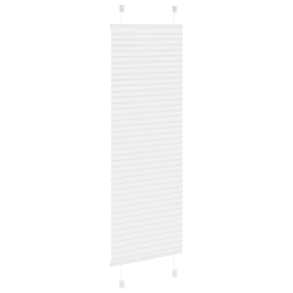 vidaXL Jaluzea plisată alb 40x100 cm Lățime țesătură 39,4cm poliester