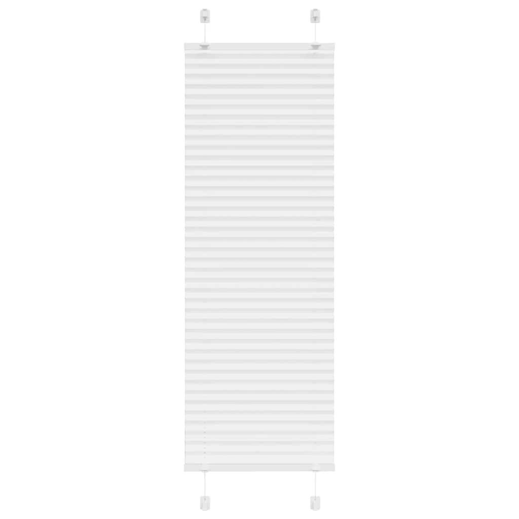 vidaXL Jaluzea plisată alb 40x100 cm Lățime țesătură 39,4cm poliester