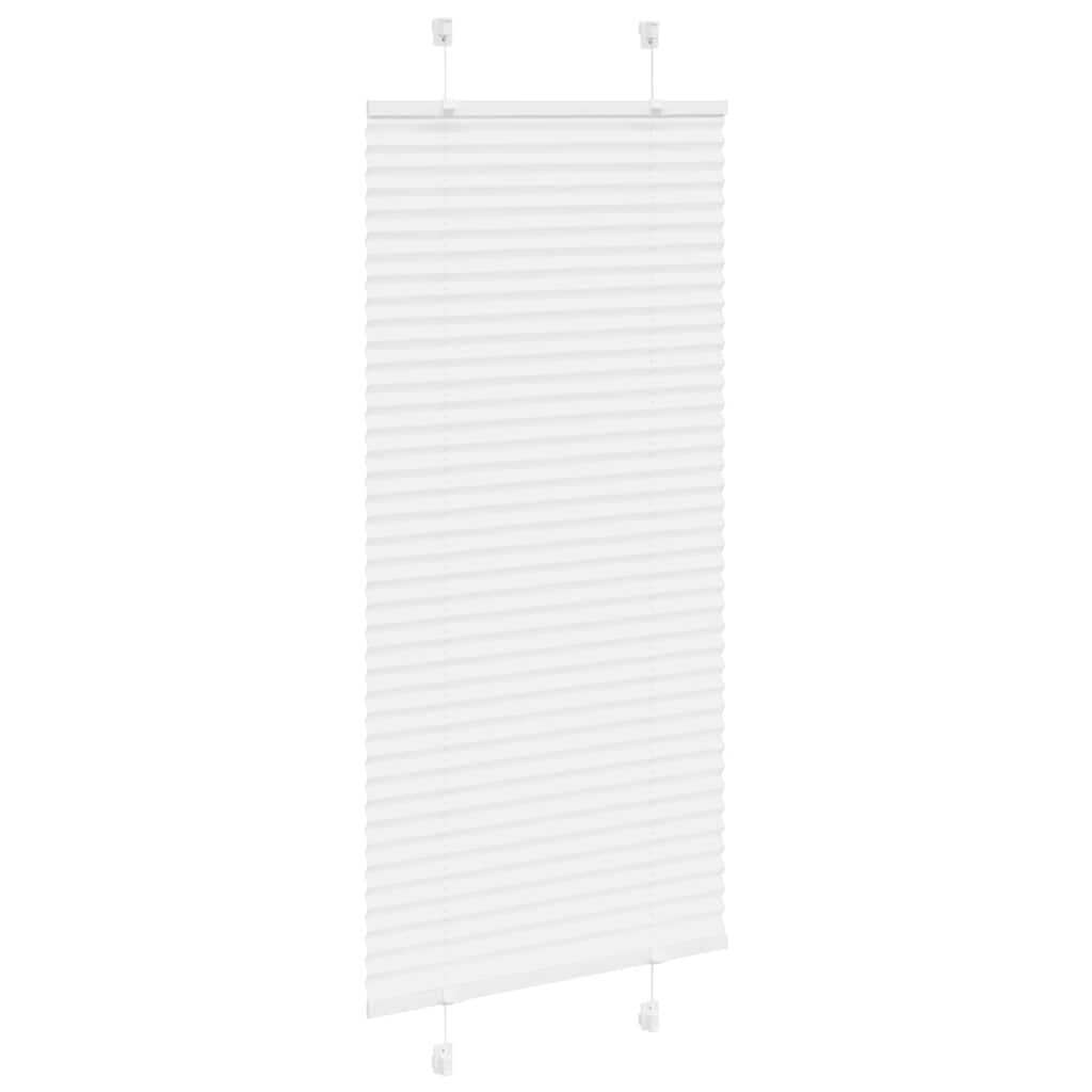 vidaXL Jaluzea plisată alb 60x100 cm Lățime țesătură 59,4cm poliester