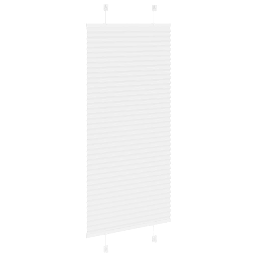 vidaXL Jaluzea plisată alb 60x100 cm Lățime țesătură 59,4cm poliester