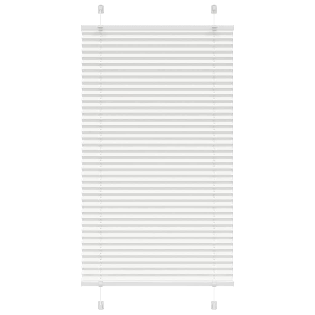 vidaXL Jaluzea plisată alb 70x100 cm Lățime țesătură 69,4cm poliester