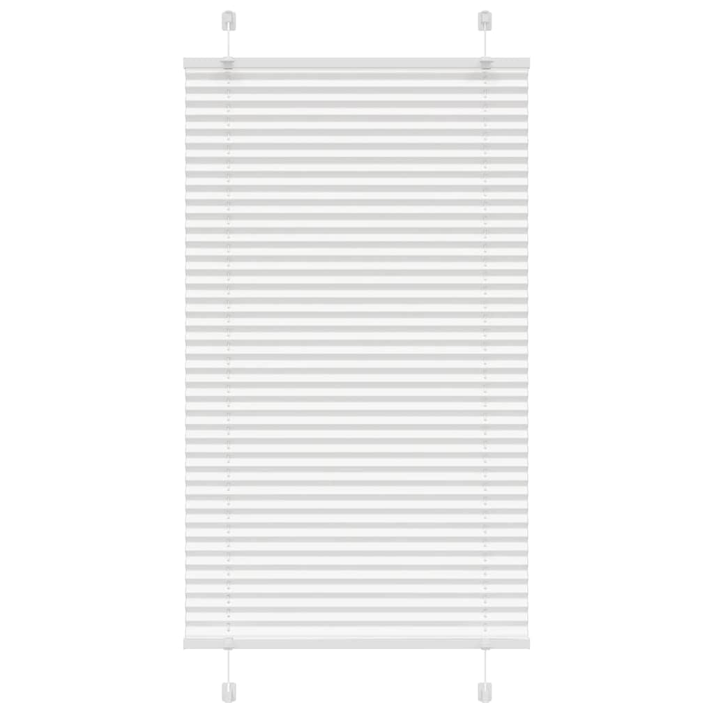 vidaXL Jaluzea plisată alb 80x100cm Lățime țesătură 79,4 cm poliester