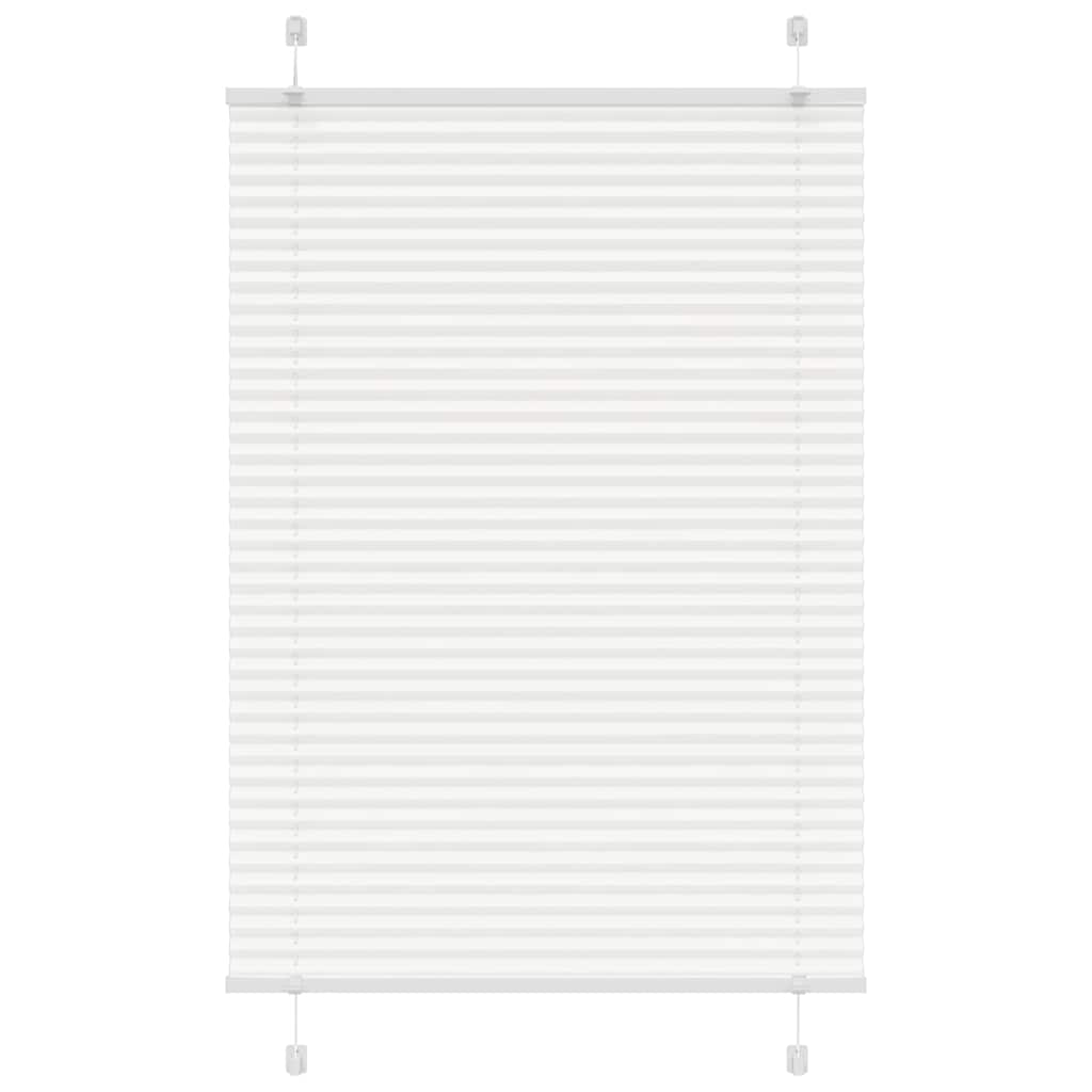vidaXL Jaluzea plisată alb 85x100cm Lățime țesătură 84,4 cm poliester