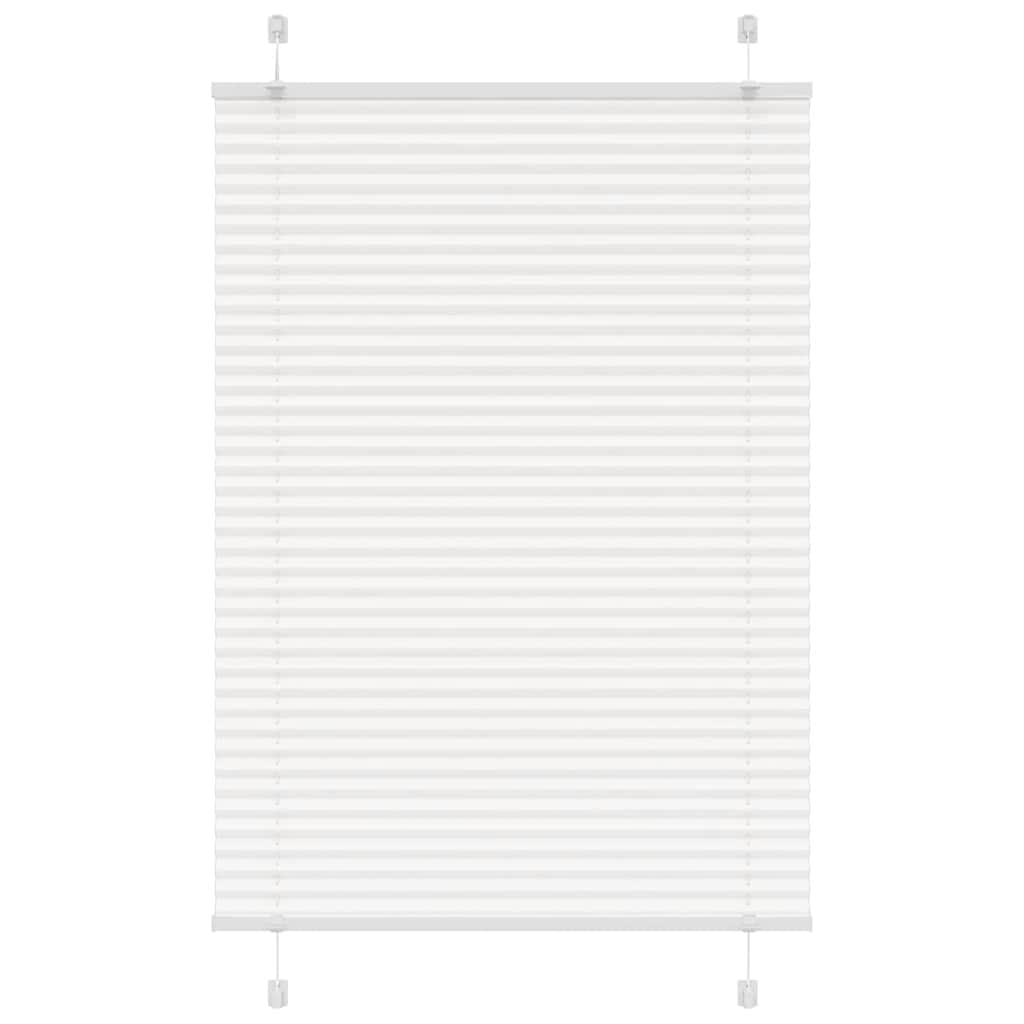 vidaXL Jaluzea plisată alb 90x100cm Lățime țesătură 89,4 cm poliester