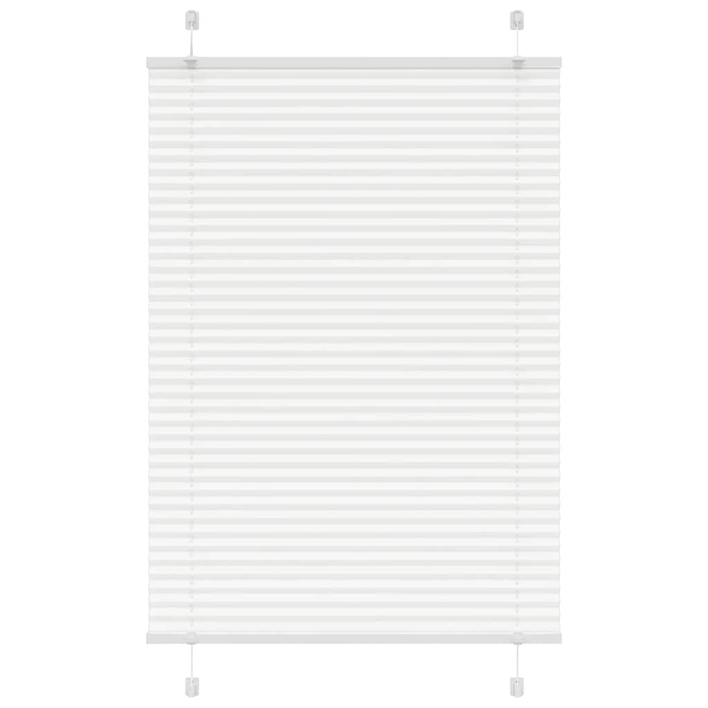 vidaXL Jaluzea plisată alb 90x100cm Lățime țesătură 89,4 cm poliester