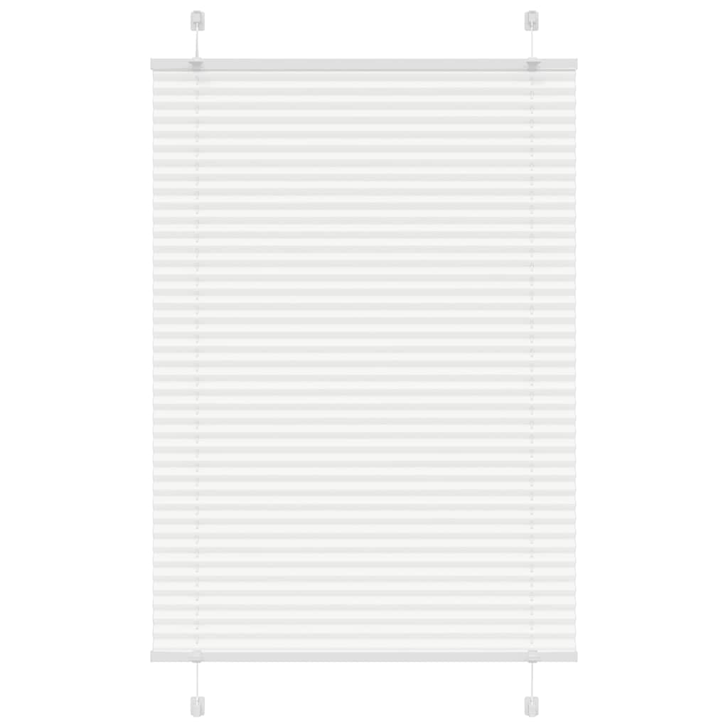 vidaXL Jaluzea plisată alb 100x100cm Lățime țesătură 99,4cm poliester