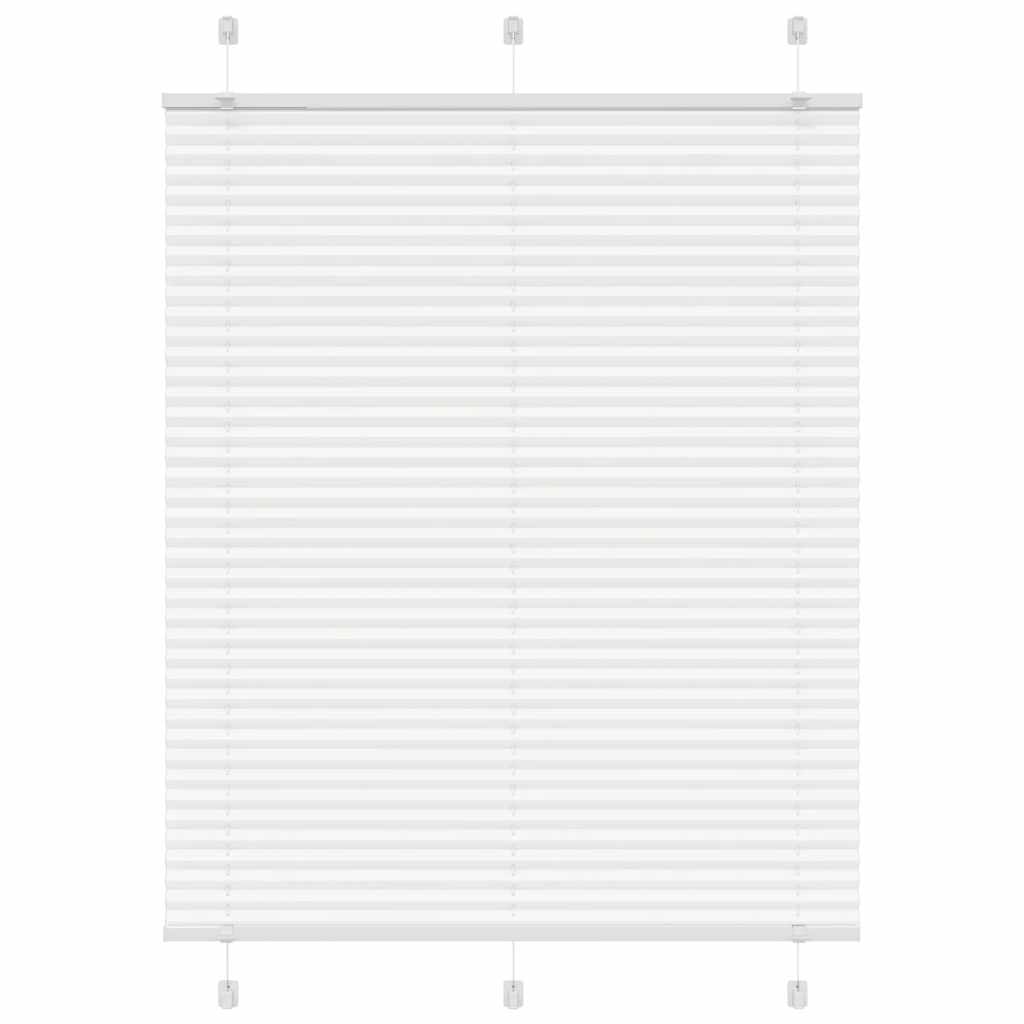 vidaXL Jaluzea plisată alb 105x100 cm Lățime țesătură 104,4 cm