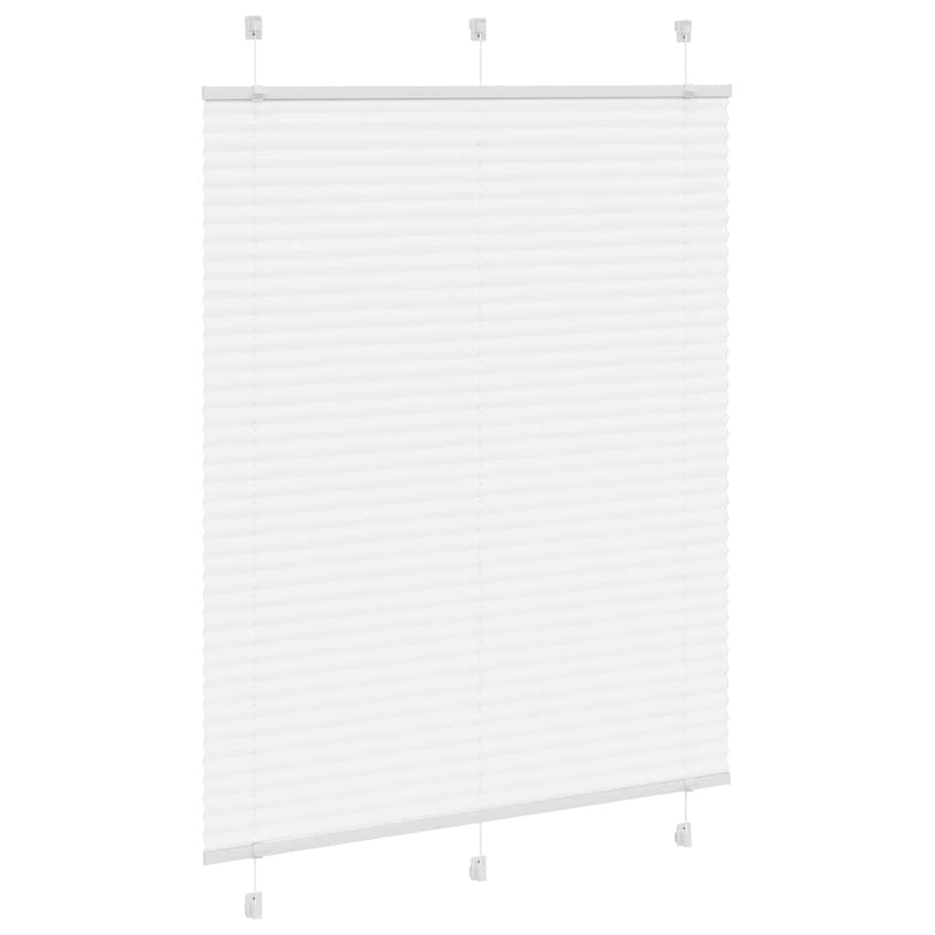vidaXL Jaluzea plisată alb 110x100 cm Lățime țesătură 109,4 cm