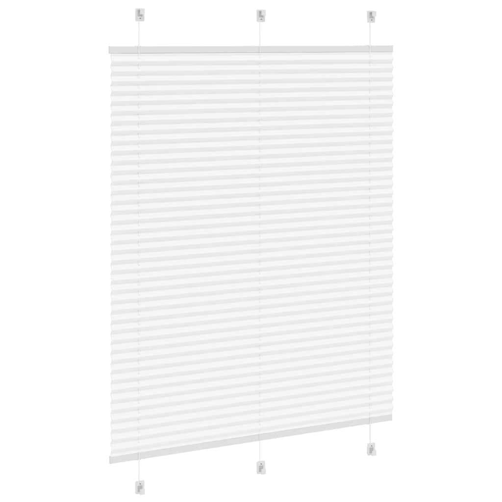 vidaXL Jaluzea plisată alb 110x100 cm Lățime țesătură 109,4 cm