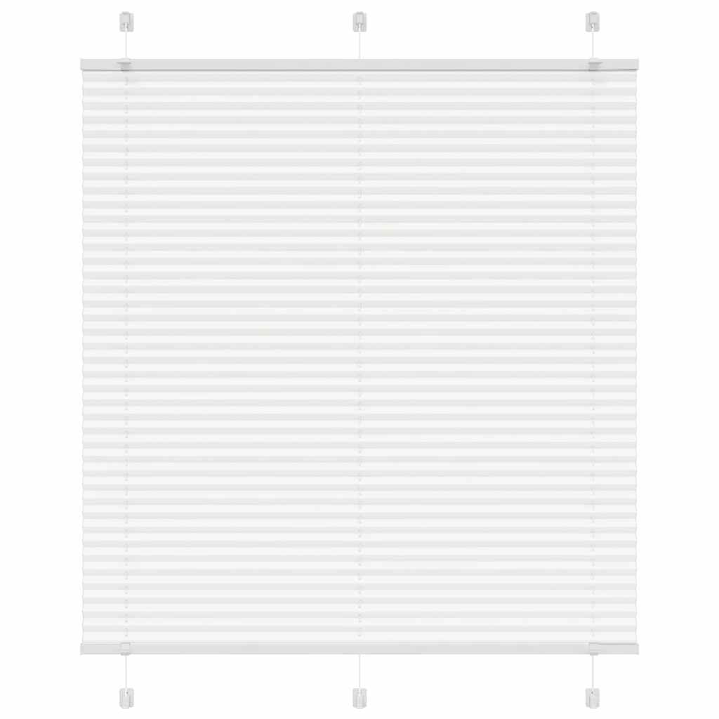 vidaXL Jaluzea plisată alb 115x100 cm Lățime țesătură 114,4 cm