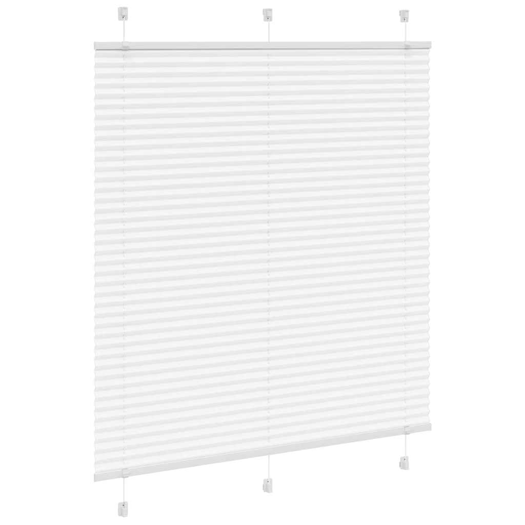 vidaXL Jaluzea plisată alb 120x100 cm Lățime țesătură 119,4 cm