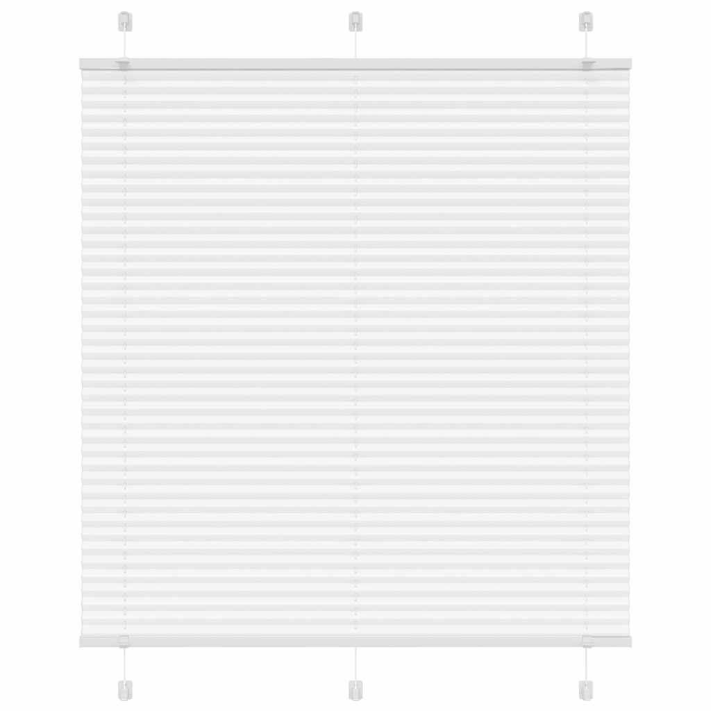 vidaXL Jaluzea plisată alb 120x100 cm Lățime țesătură 119,4 cm