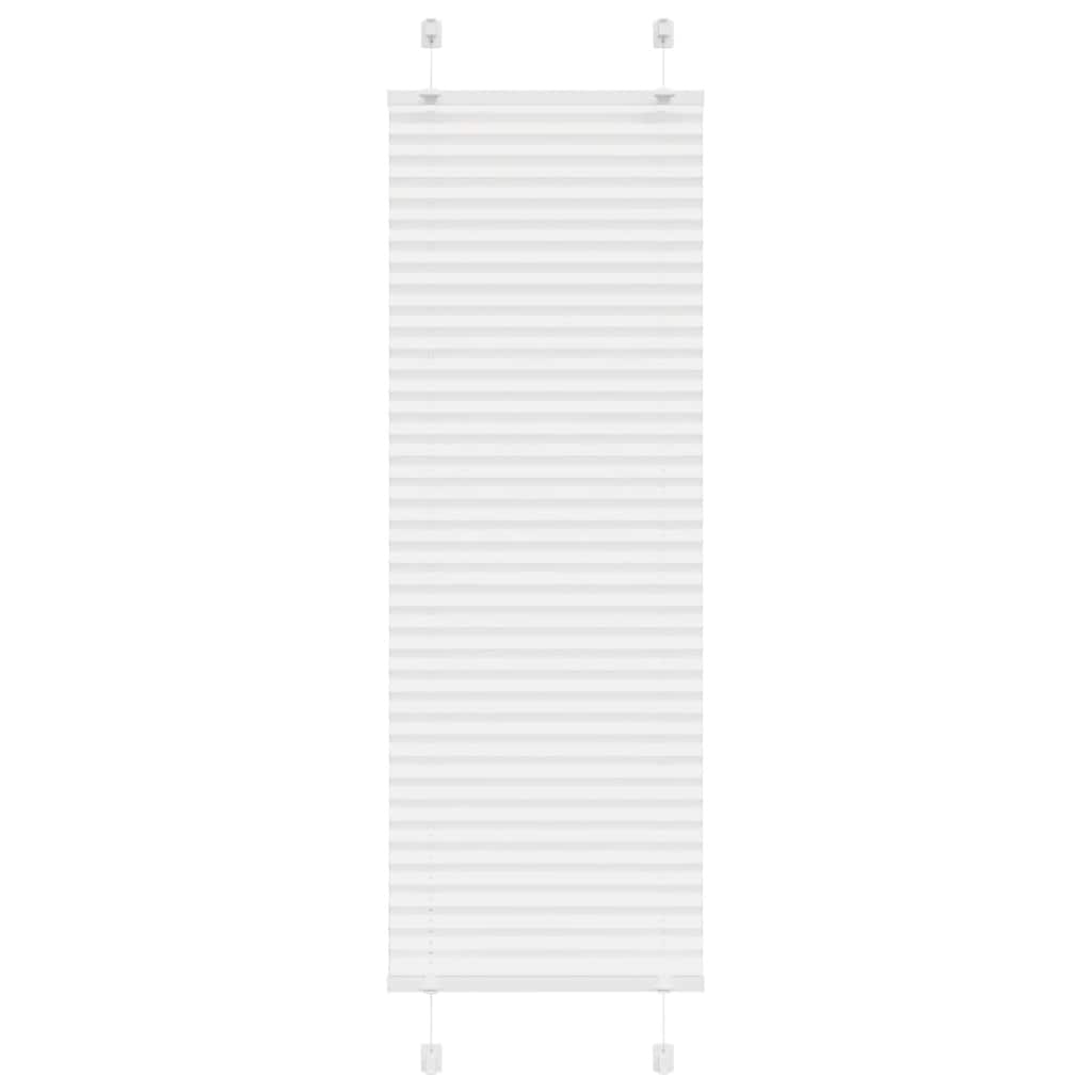 vidaXL Jaluzea plisată alb 40x150 cm Lățime țesătură 39,4cm poliester