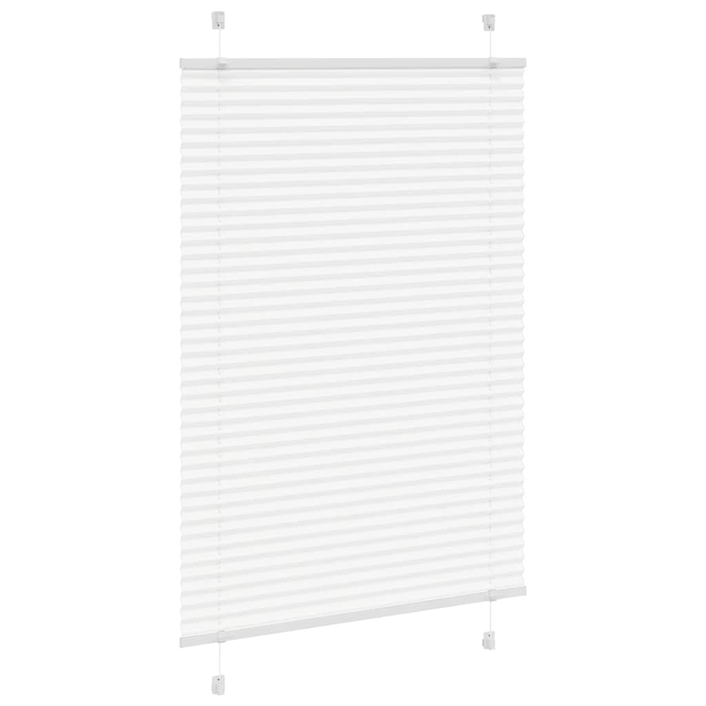 vidaXL Jaluzea plisată alb 100x150cm Lățime țesătură 99,4cm poliester