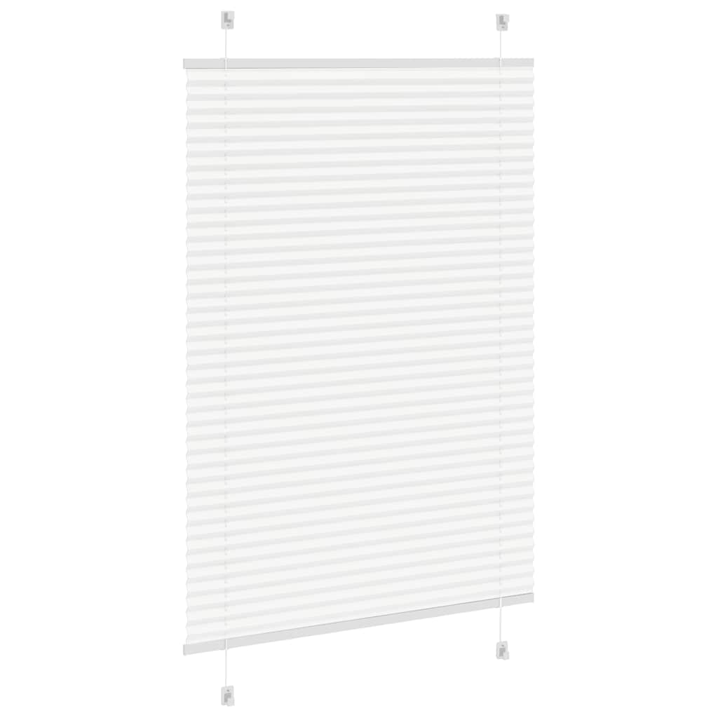 vidaXL Jaluzea plisată alb 100x150cm Lățime țesătură 99,4cm poliester