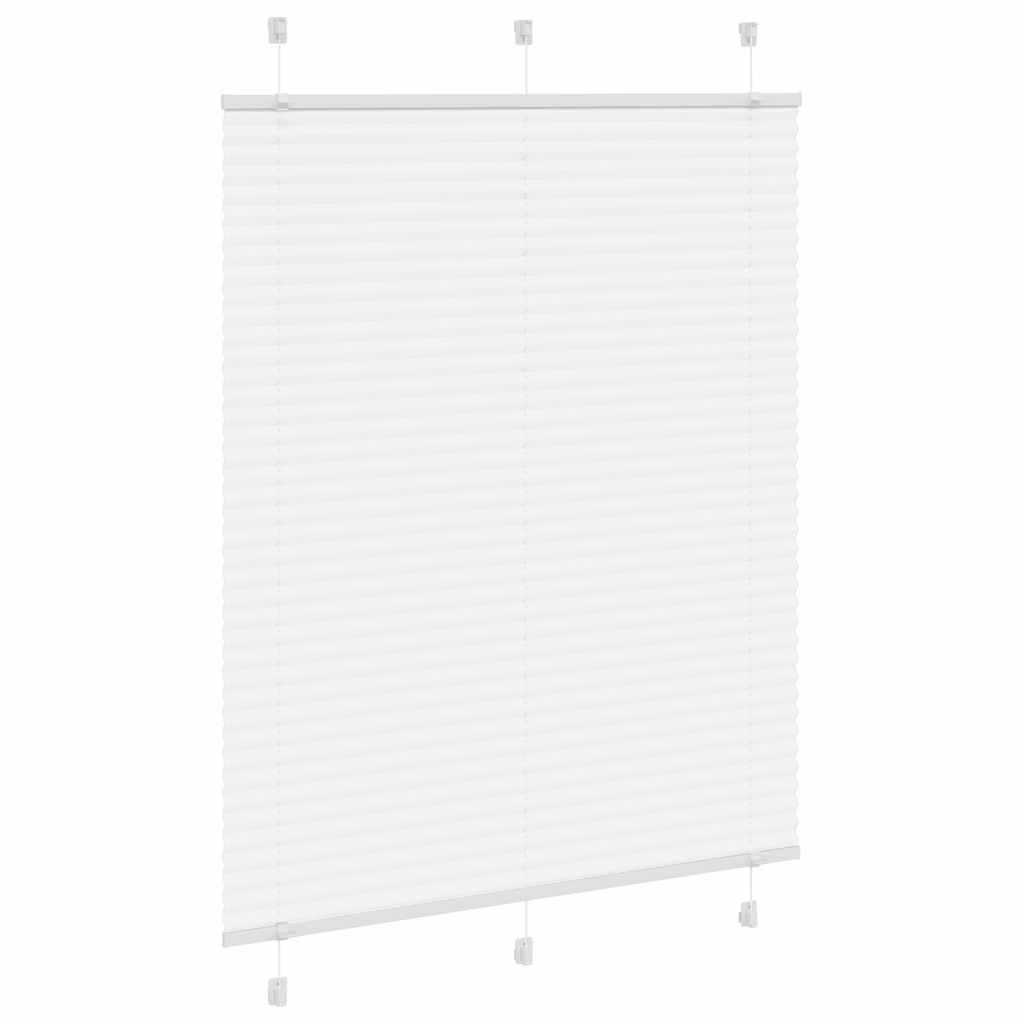 vidaXL Jaluzea plisată alb 110x150 cm Lățime țesătură 109,4 cm
