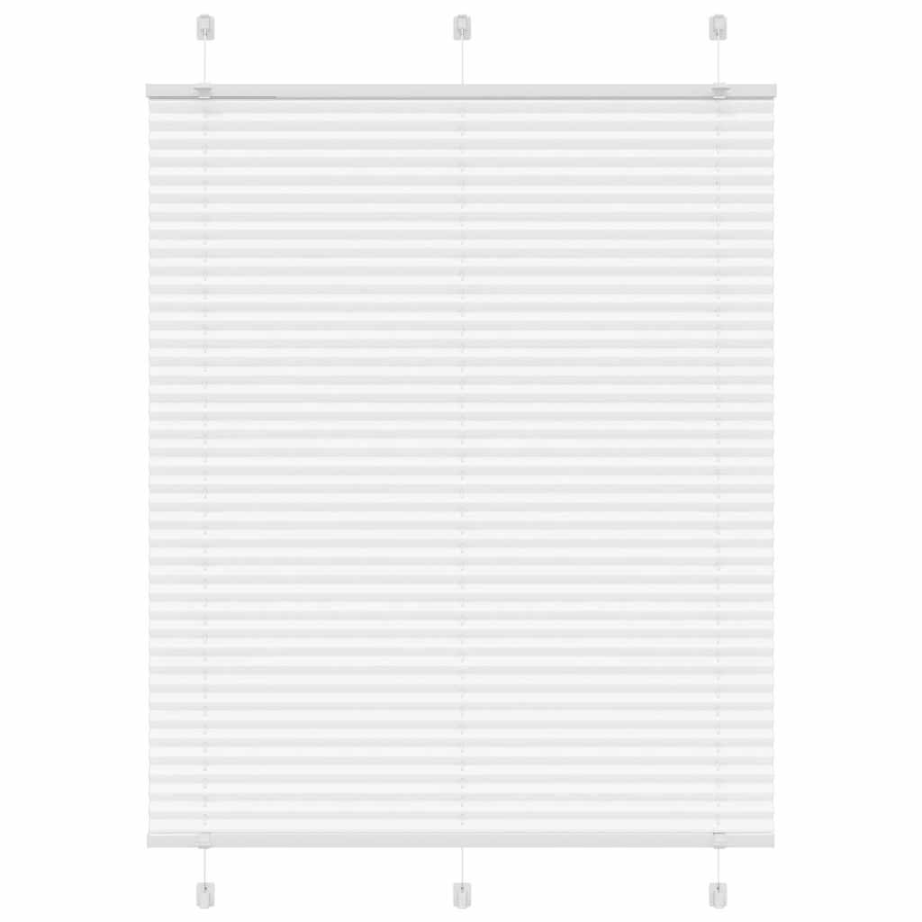 vidaXL Jaluzea plisată alb 110x150 cm Lățime țesătură 109,4 cm