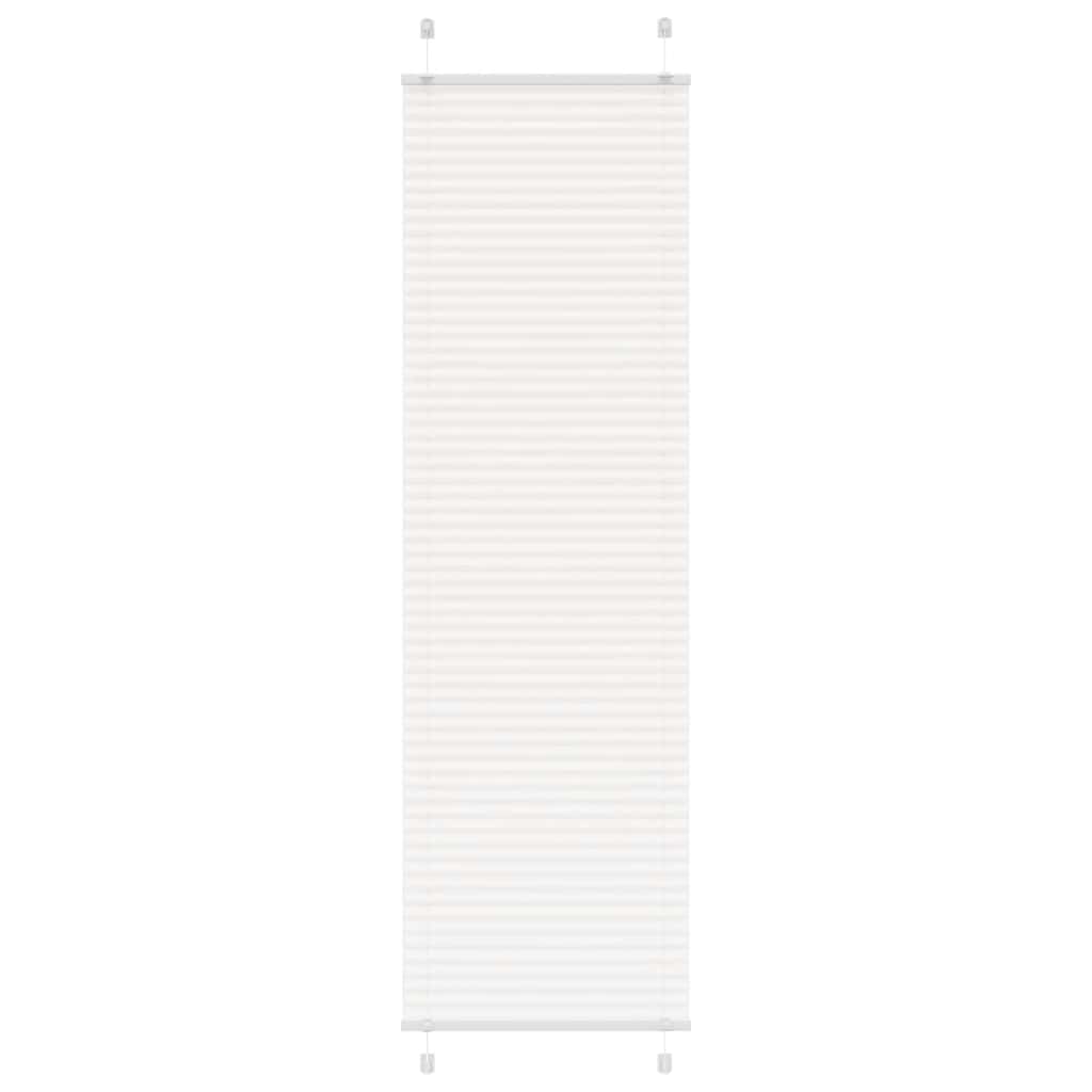 vidaXL Jaluzea plisată alb 60x200 cm Lățime țesătură 59,4cm poliester