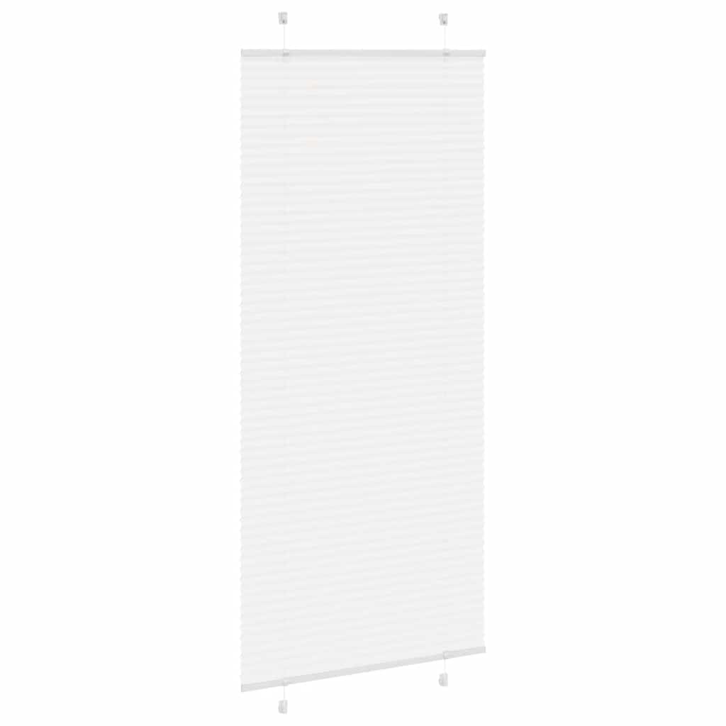 vidaXL Jaluzea plisată alb 100x200cm Lățime țesătură 99,4cm poliester