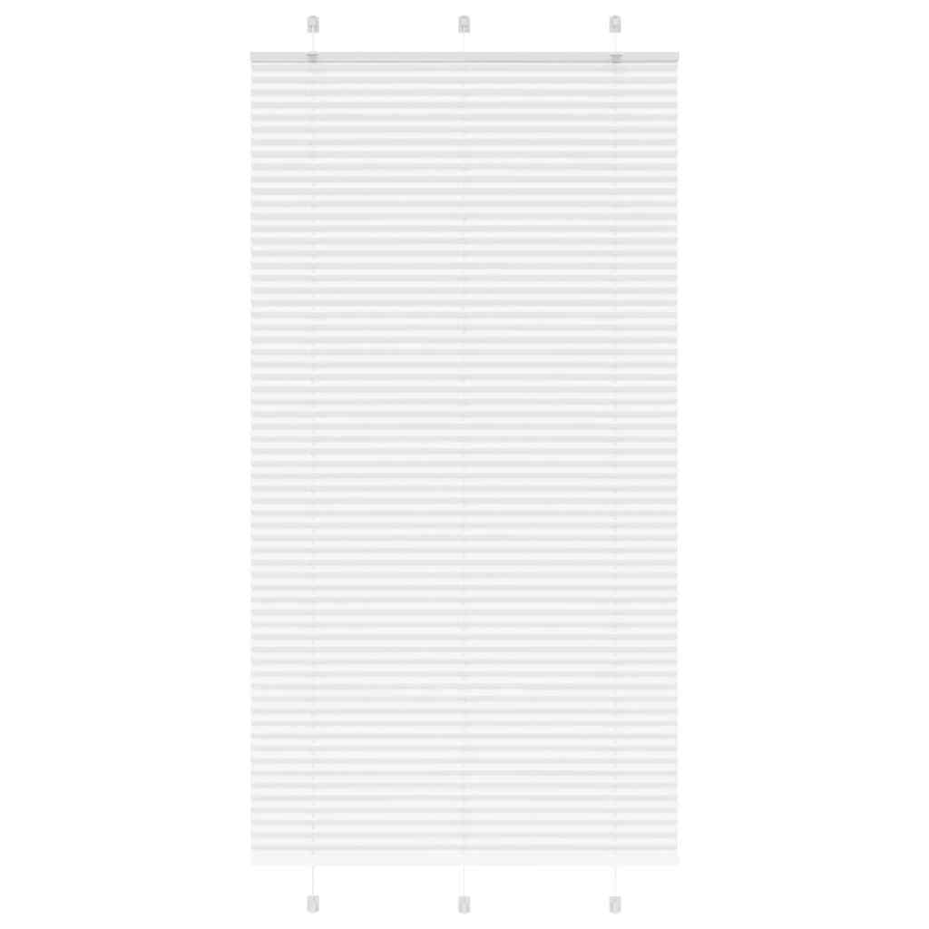 vidaXL Jaluzea plisată alb 110x200 cm Lățime țesătură 109,4 cm