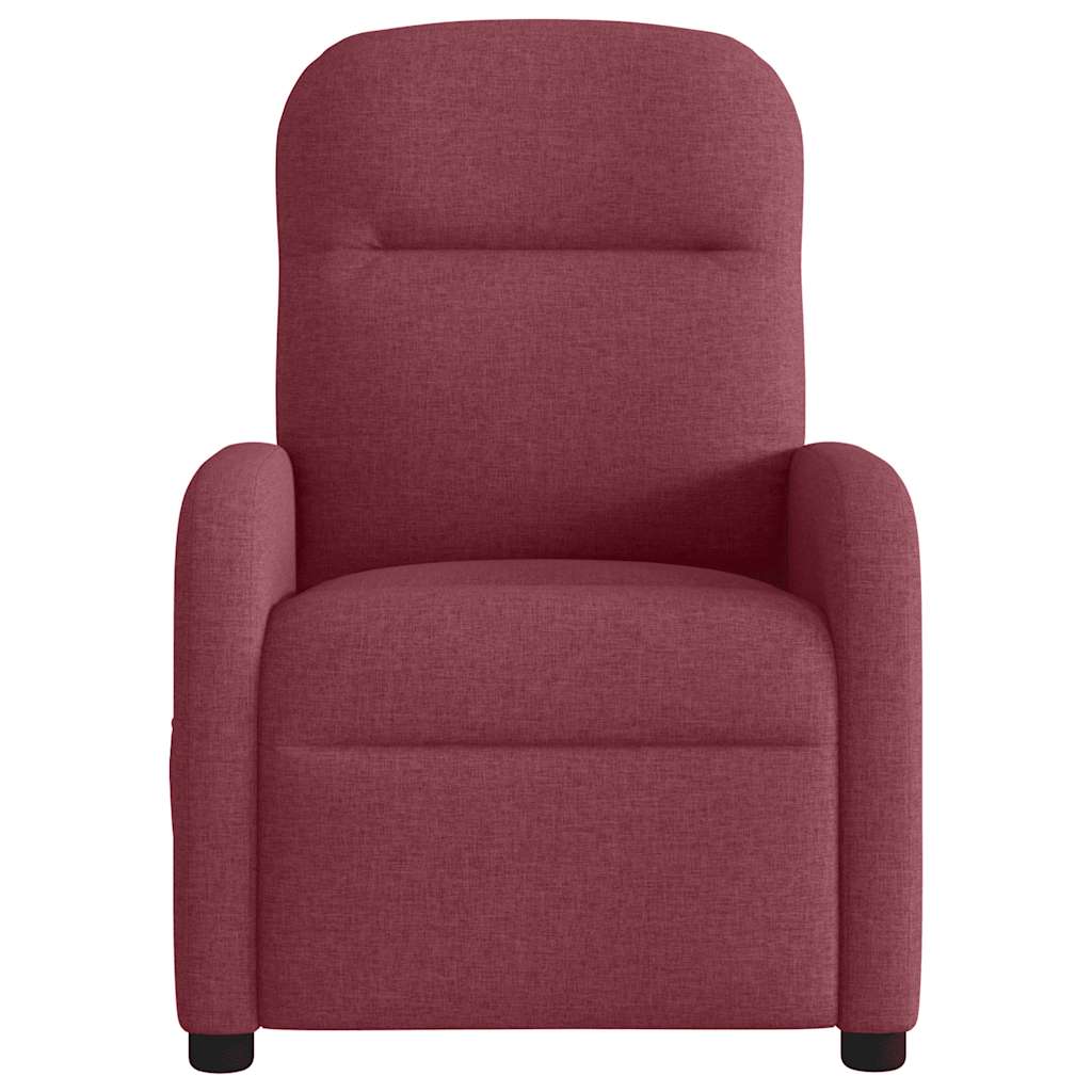 vidaXL Fotoliu rabatabil, roșu vin, material textil vidaXL Fotoliu rabatabil, roșu vin, material textil