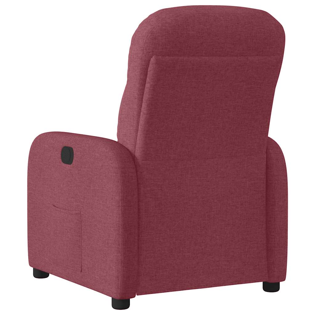 vidaXL Fotoliu rabatabil, roșu vin, material textil vidaXL Fotoliu rabatabil, roșu vin, material textil