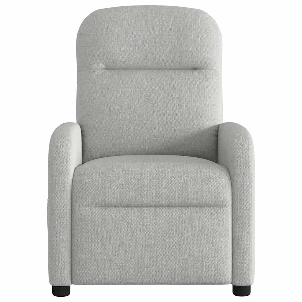 vidaXL Scaun extensibil din stofă gri nor