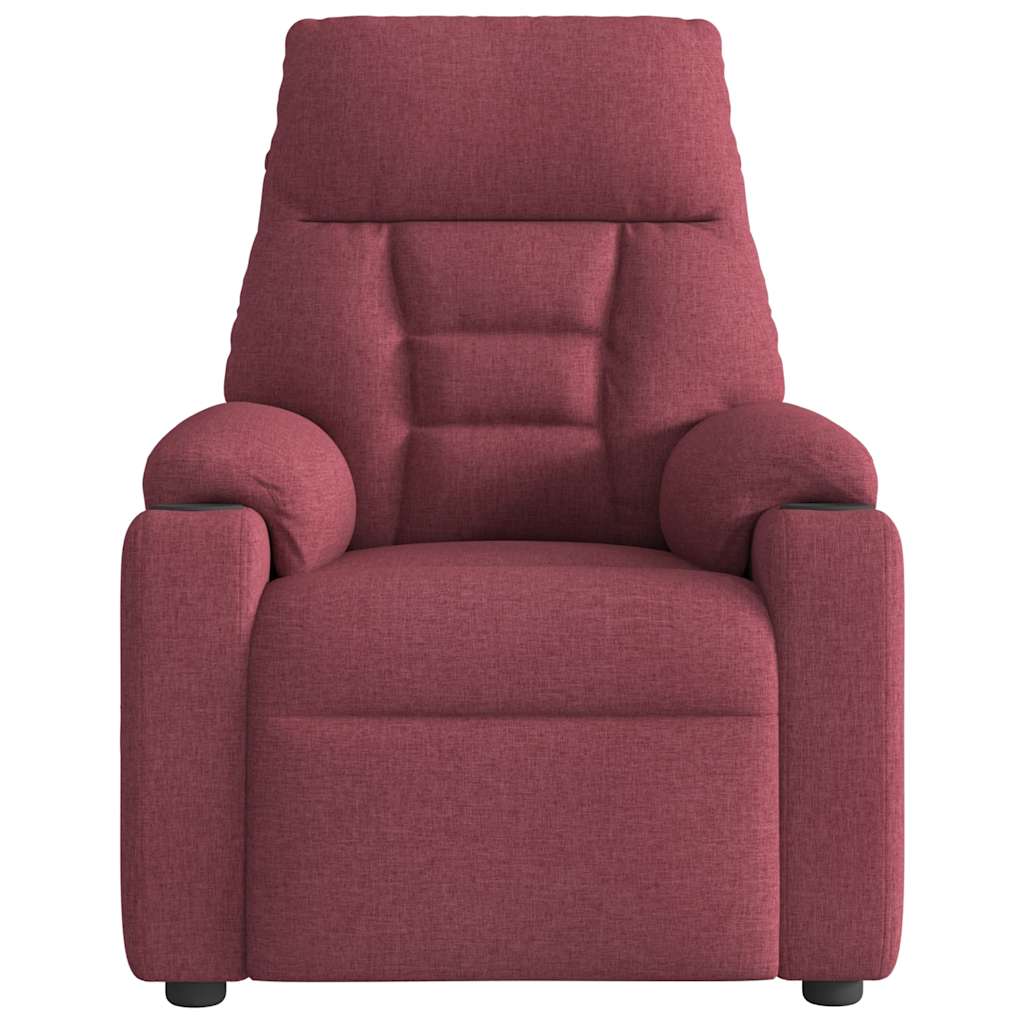 vidaXL Fotoliu rabatabil, roșu vin, material textil vidaXL Fotoliu rabatabil, roșu vin, material textil