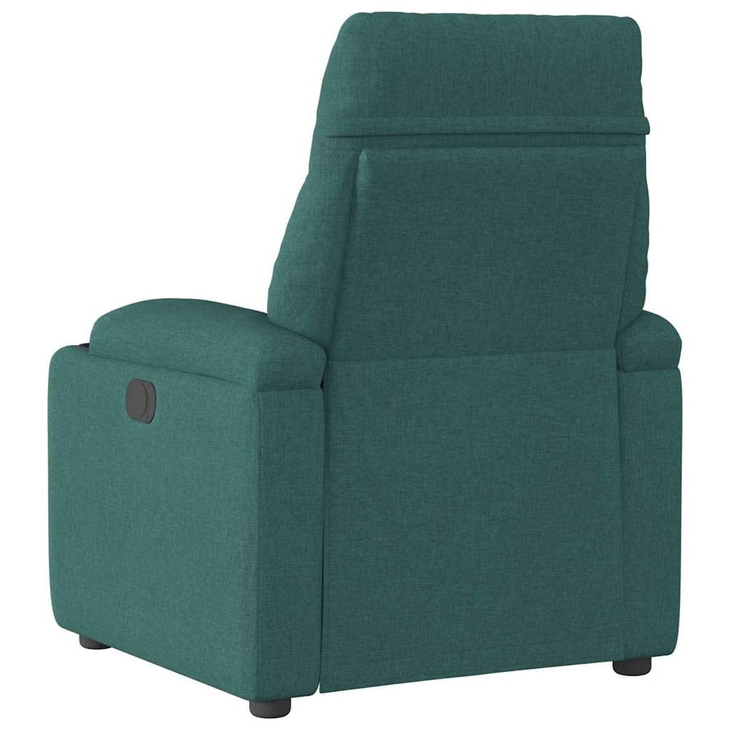 vidaXL Fotoliu rabatabil, verde închis, material textil vidaXL Fotoliu rabatabil, verde închis, material textil