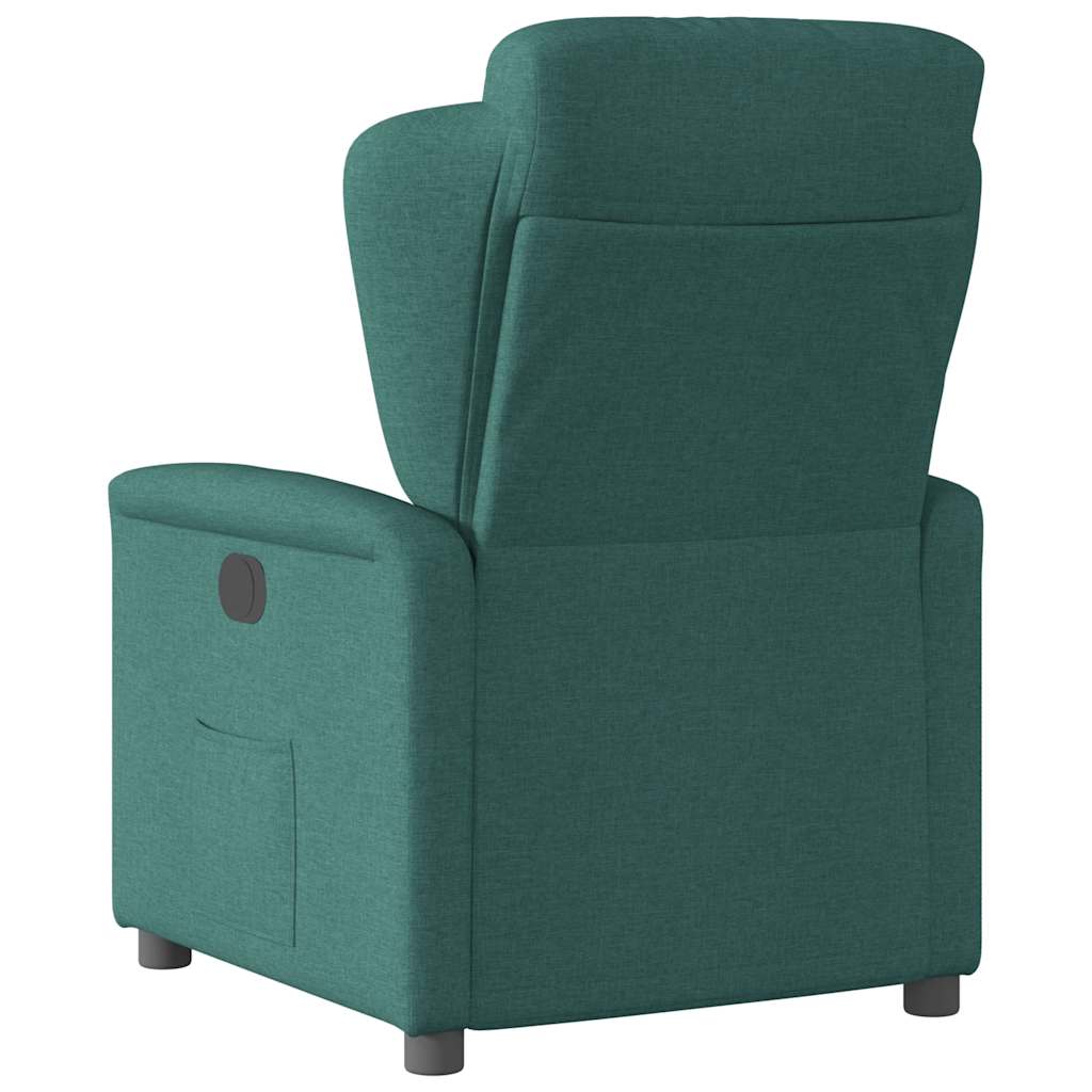vidaXL Fotoliu rabatabil, verde închis, material textil vidaXL Fotoliu rabatabil, verde închis, material textil