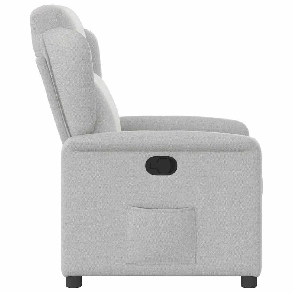vidaXL Scaun extensibil din stofă gri nor